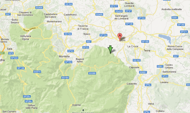 Terremoto Irpinia Lioni 8 Novembre 2012