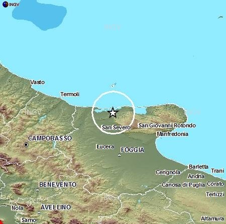 Terremoto Oggi Foggia Gargano