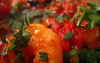 Spaghetti gamberi e pomodori ricetta