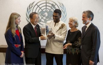 Greenpeace: Ban Ki-moon riceve 6 milioni di firme per salvare l’Artico