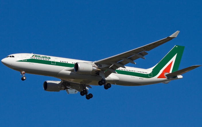 bagaglio sospetto su volo Alitalia