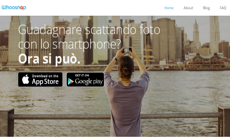 startup italia whoosnap