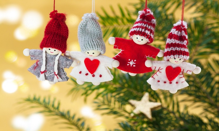 Decorazioni natalizie 2016 fai da te originali: addobbi con la lana ... Articoli natalizi fai da te