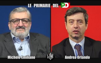 Le Iene, Primarie PD: Michele Emiliano vs Andrea Orlando, l’intervista doppia con ospite speciale (FOTO)
