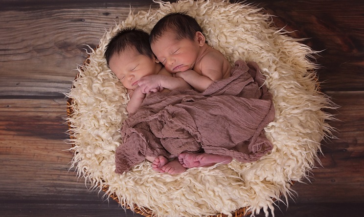 mamma partorisce gemelli a due settimane di distanza, gemelli nati in date diverse,