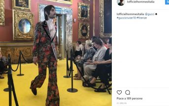 Baustelle, Francesco Bianconi sfila per Gucci a Firenze (FOTO)