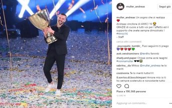 Andrea Muller Amici 16: “Non vedo l’ora di portare la coppa a mio fratello”. La nonna? “Mi sa che è andata forte”