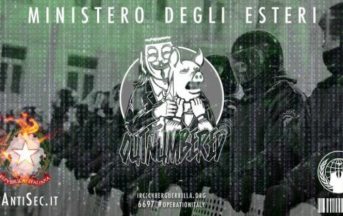 Ministero degli Esteri attaccato da Anonymous Italia: “Pubblicate e-mail e password”