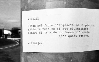 Fenejum: il Banksy italiano che porta la poesia nelle nostre città