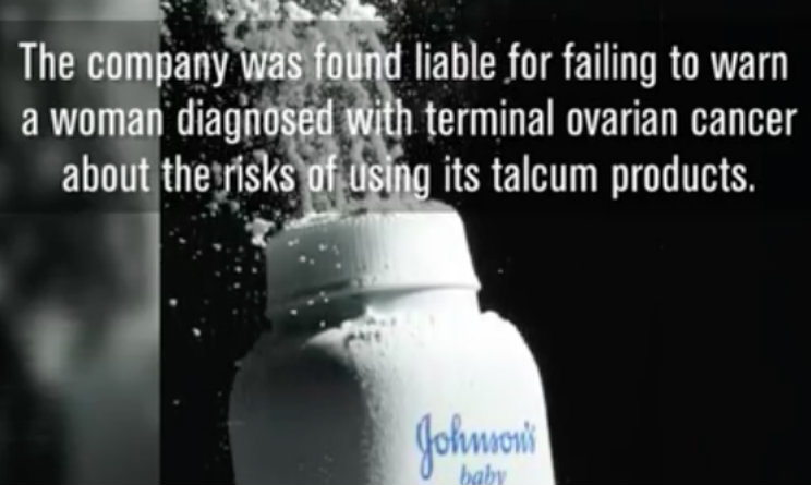 borotalco johnson & johnson cancerogeno