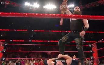 WWE, Braun Strowman distrugge Brock Lesnar e John Cena nella stessa serata
