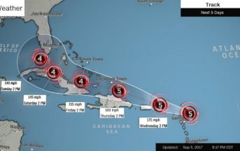 Irma, l’uragano di categoria 5 potenzialmente catastrofico minaccia gli Usa
