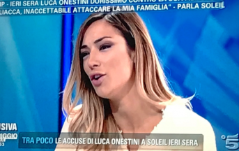 Soleil Sorge a Pomeriggio 5: “Non mi sento la sua fidanzata”(FOTO e VIDEO)