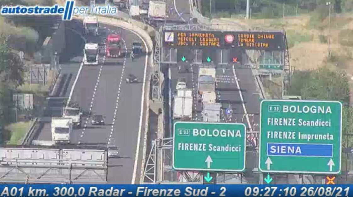 Autostrade In Tempo Reale Oggi 26 Agosto 2021 Traffico Incidenti