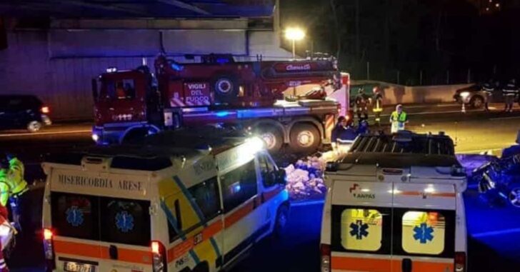 Legnano Incidente Autostrada Milano Varese All Alba 9 Persone Coinvolte