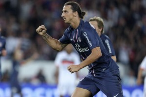 Paris Saint-Germain's Swedish forward Zl
