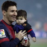 Leo Messi e il piccolo Thiago