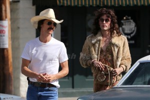 EXCLUSIVE: Matthew McConaughey and Jared Leto film scenes together for The Dallas Buyers Club in New Orleans.