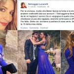 lucarelli risposta belen vestito matrimonio