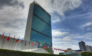 Jamal Taslaq 10 novembre sfilata alle Nazioni Unite New York