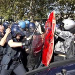 scontri centri sociali polizia