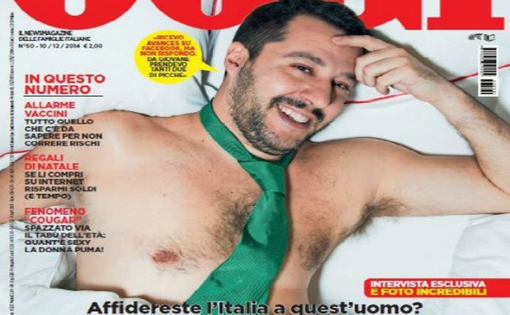 matteo salvini nudo sulla copertina di poggi si candida ad essere l'anti Renzi