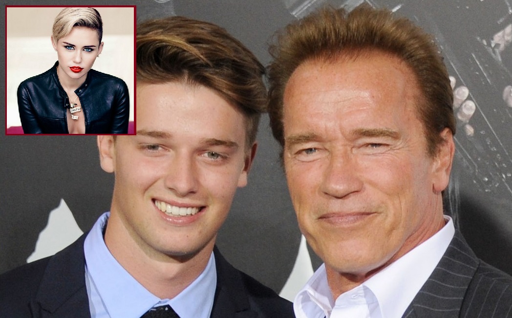 la relazione con miley cyrus puo costare cara al figlio di arnold schwarzenegger urbanpost