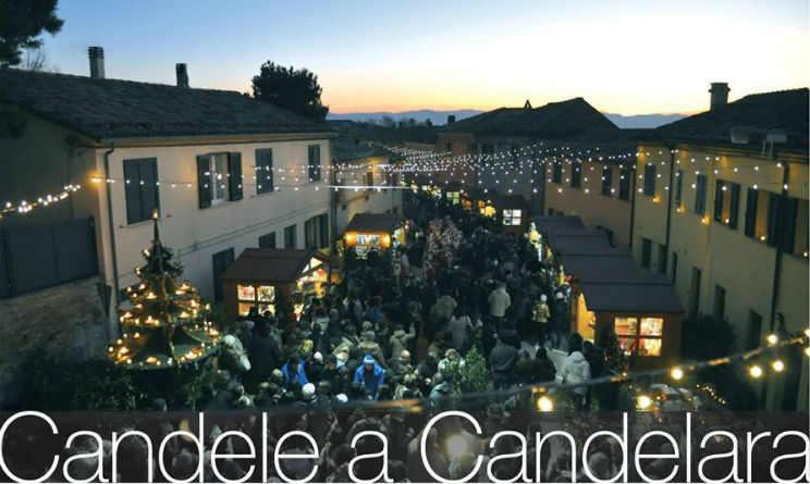 Candele a Candelara Ponte dell'Immacolata 2015