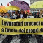 pensioni lavoratori precoci manifestazione a Roma 11 maggio