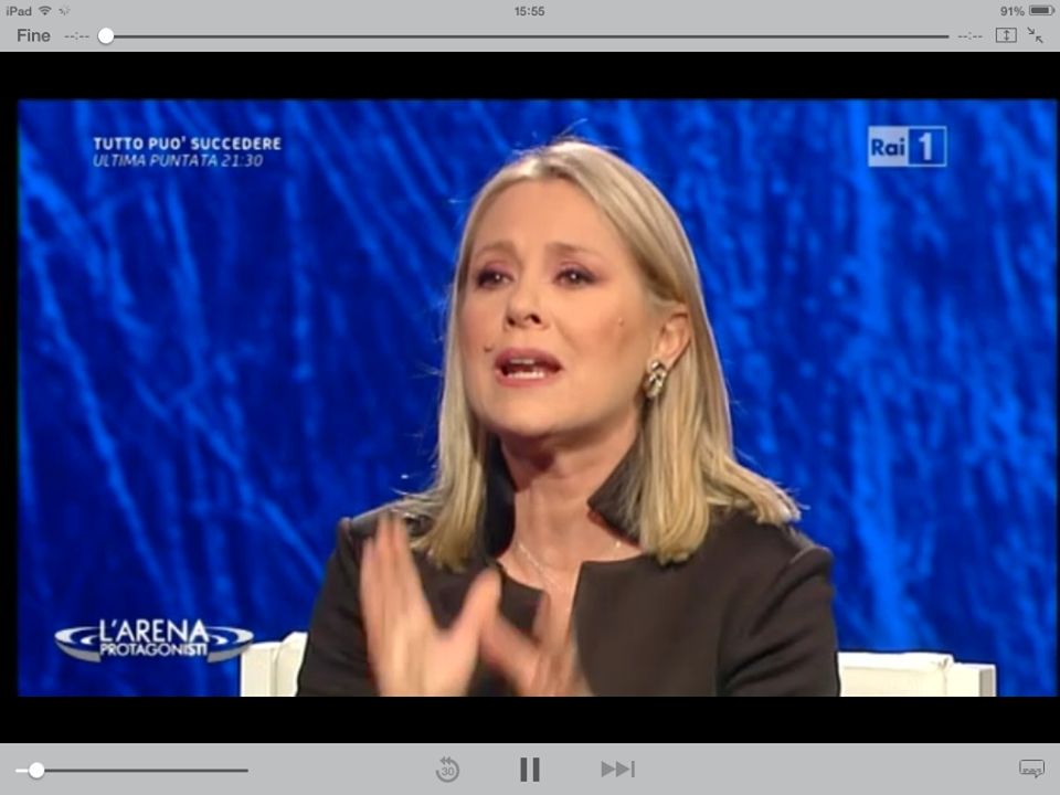 Arena Giletti Federica Sciarelli