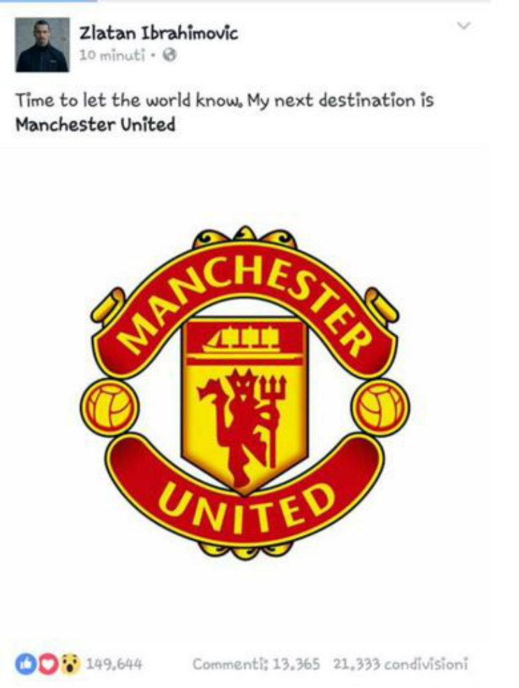 Ibrahimovic manchester united