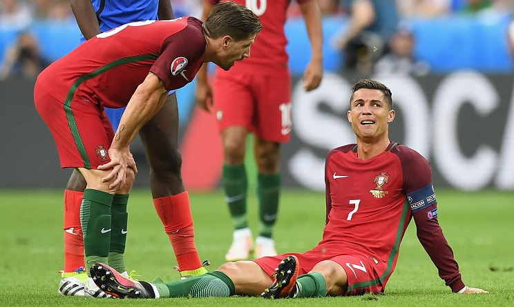 Cristiano Ronaldo Portogallo infortunio