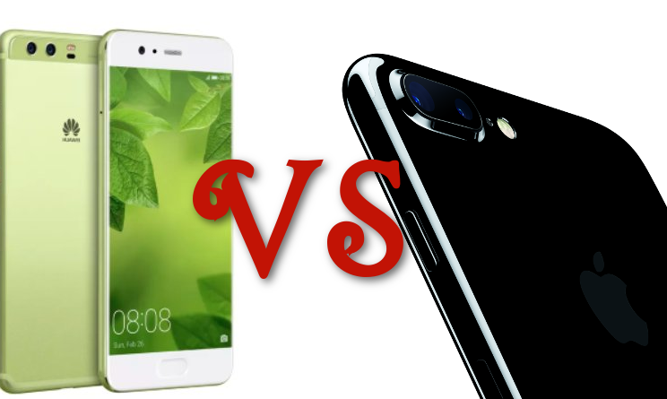 huawei p10 vs iphone 7 plus