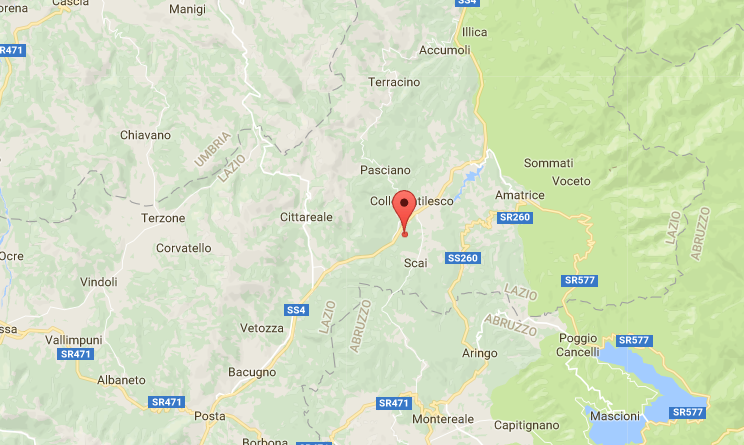 terremoto cittareale oggi