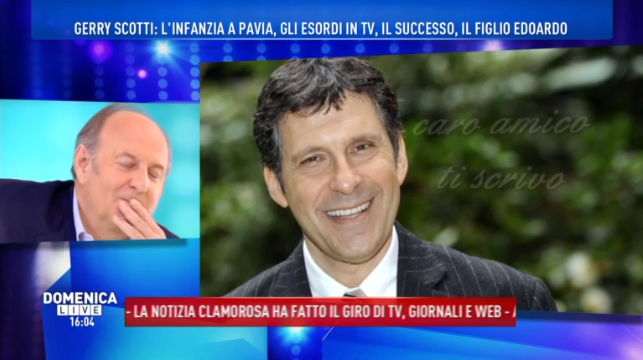 Gerry Scotti a Domenica Live ricorda commosso Fabrizio ...