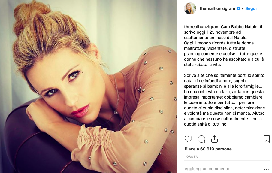 Immagini Donne Babbo Natale.Michelle Hunziker Instagram La Lettera Di Babbo Natale Per Tutte Le Donne Urbanpost