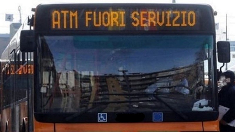 sciopero mezzi pubblici Milano