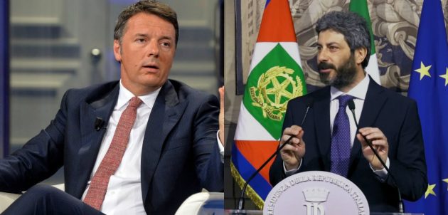 Governo news Matteo Renzi e Roberto Fico