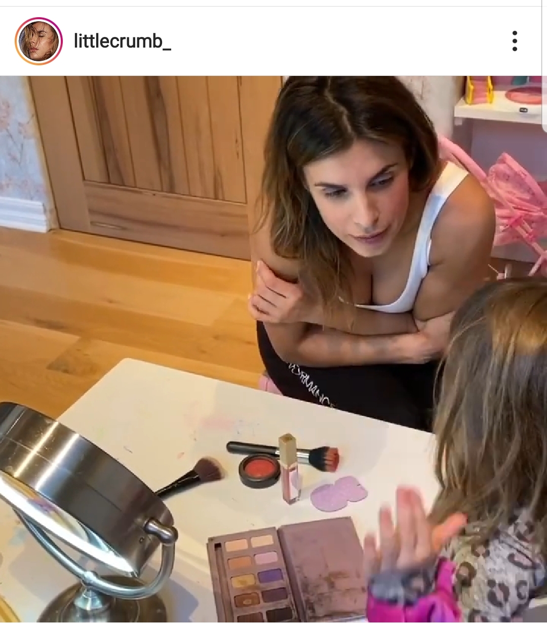 Elisabetta Canalis video con la figlia 