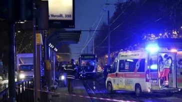 torino incidente tram