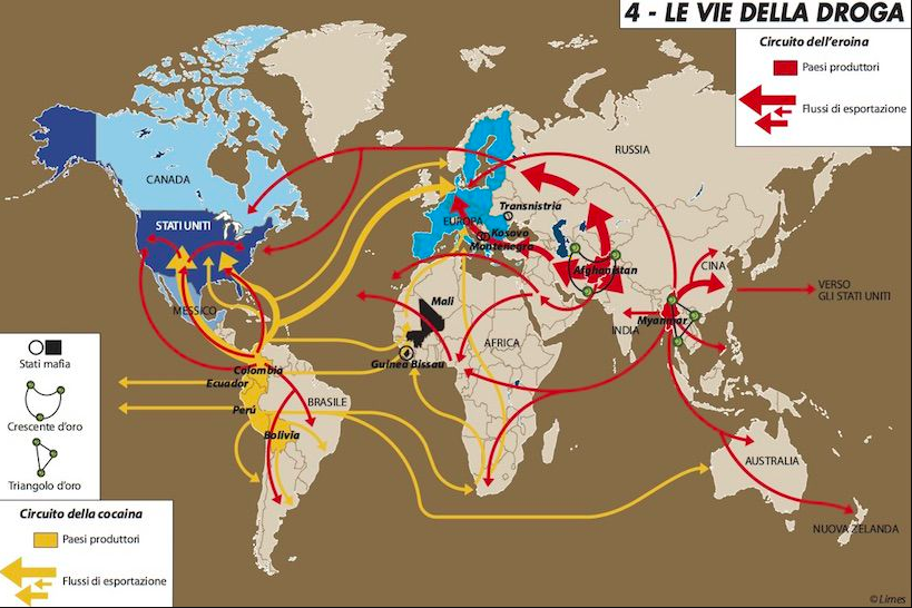 'ndrangheta e traffico di droga