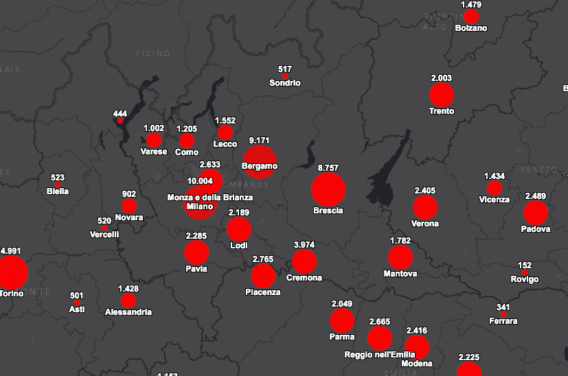 coronavirus in lombardia