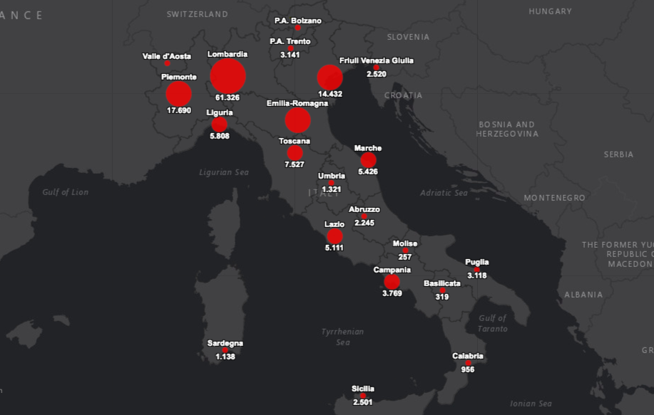 Coronavirus dati 15 aprile 2020