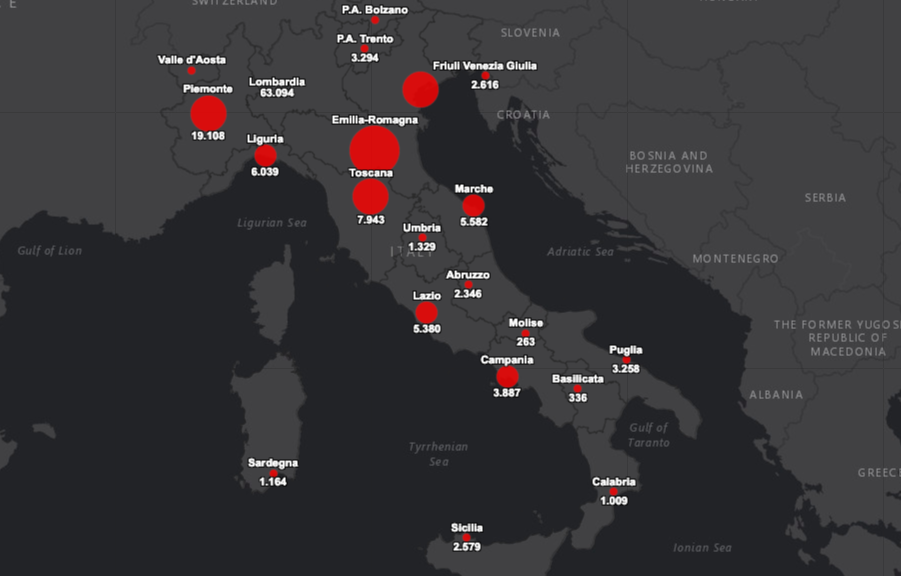 Coronavirus dati 16 aprile 2020