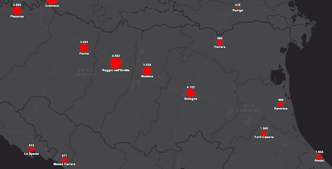 Coronavirus dati oggi 25 aprile 2020 emilia-romagna