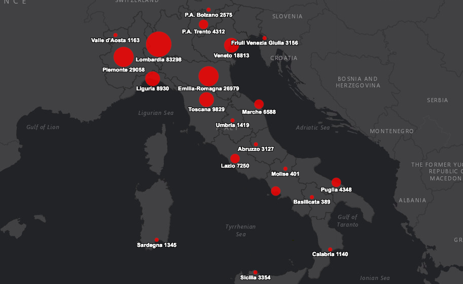 Coronavirus dati 14 maggio 2020