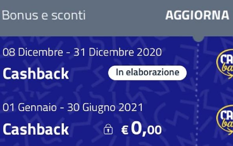 Cashback di Stato 2021 