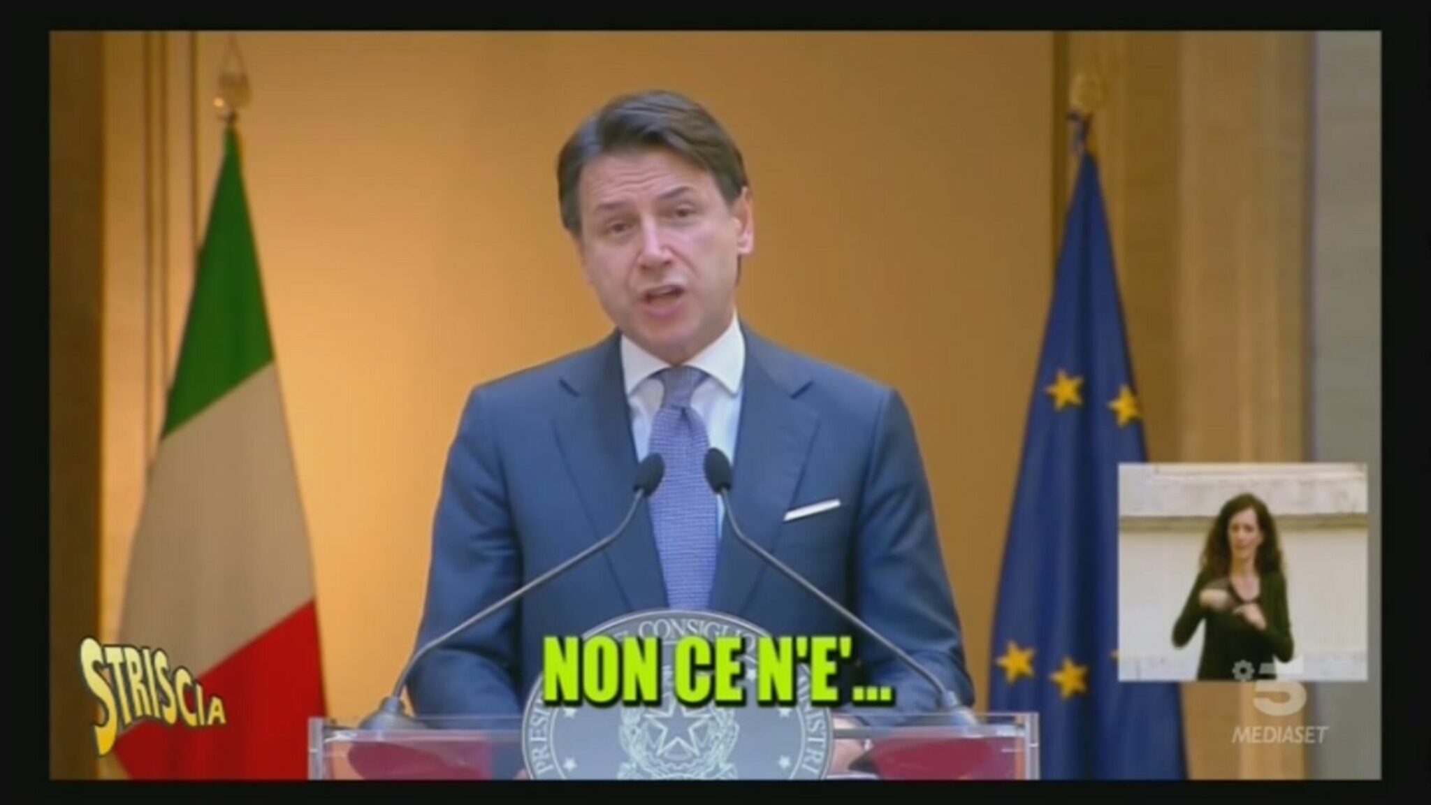 Giuseppe Conte Striscia la Notizia