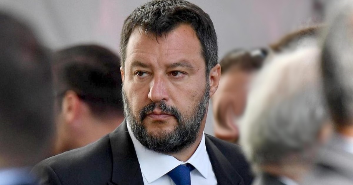 Matteo Salvini in Senato