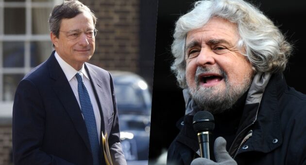 Mario Draghi Beppe grillo